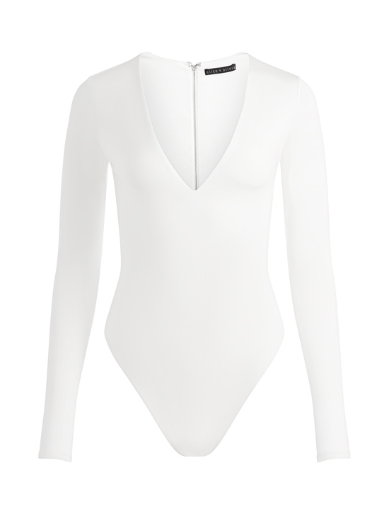 OFF WHITE-OLEA LONG SLEEVE BODYSUIT