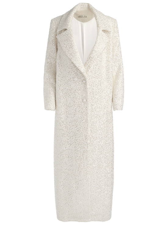 OFF WHITE-NICHOLAS EMBELLISHED COAT