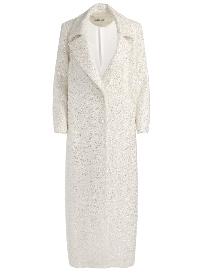 NICHOLAS EMBELLISHED COAT - OFF WHITE image 5 - Alice And Olivia