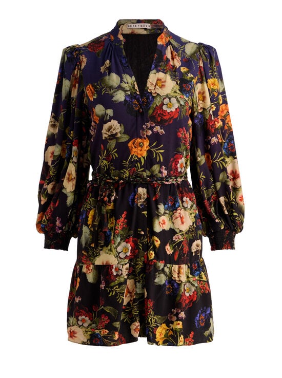 MAGIC GARDEN GRADIENT-ANTONETTE MINI DRESS