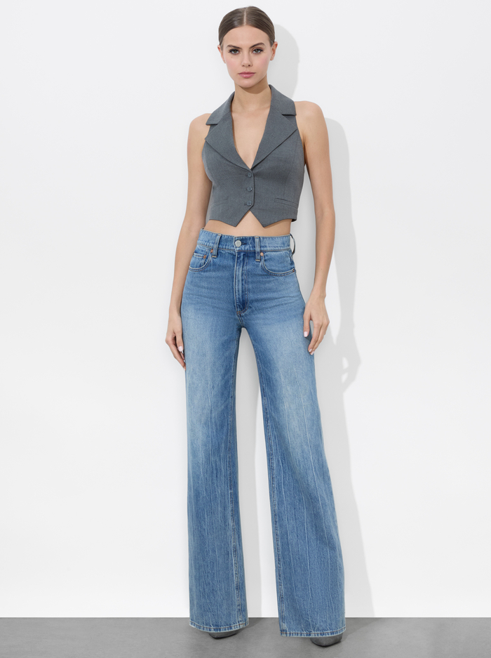 DONNA VEST - SHADOW GREY MELANGE image 1 - Alice And Olivia