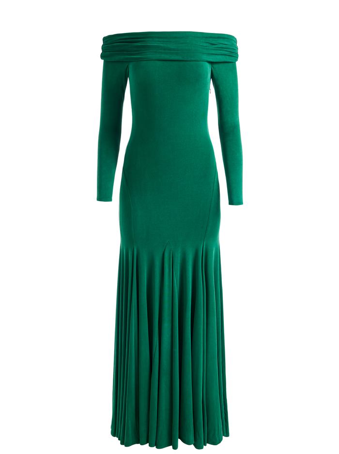 AUGUSTA MAXI DRESS - FOREST GREEN image 5 - Alice And Olivia