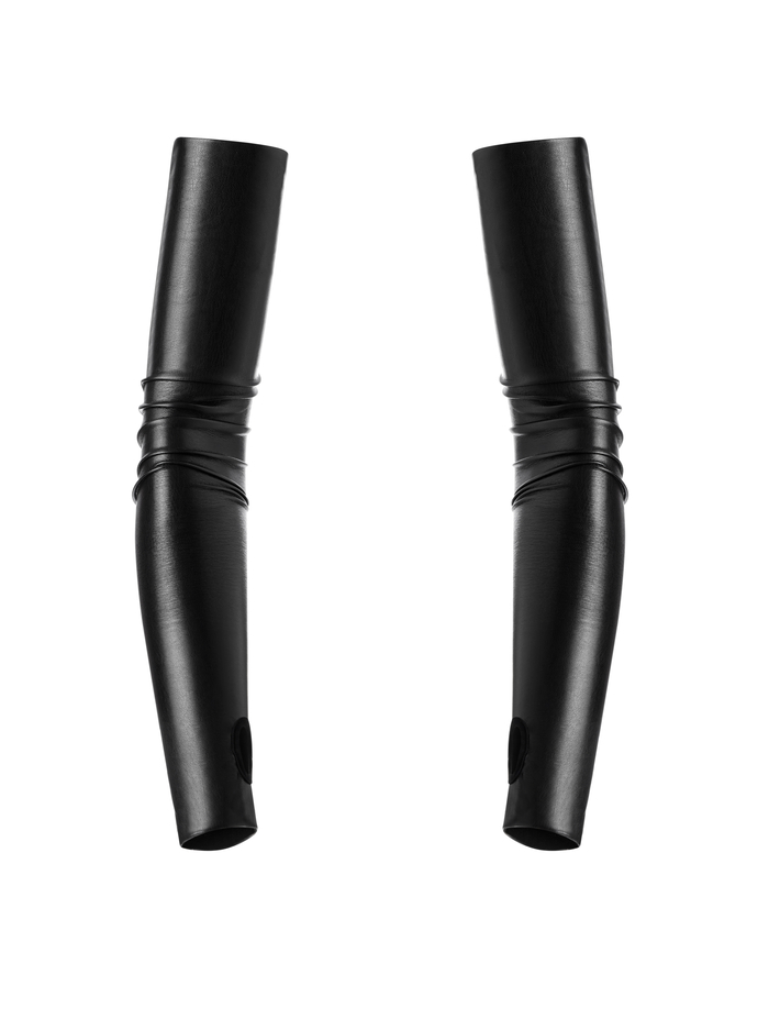 VEGAN LEATHER GLOVES - BLACK image 2 - Alice And Olivia