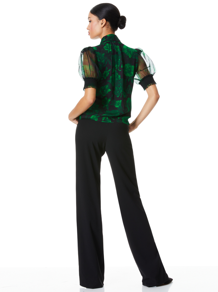 BRENTLEY BLOUSE - DREAM FLORAL EMERALD image 1 - ALICE + OLIVIA