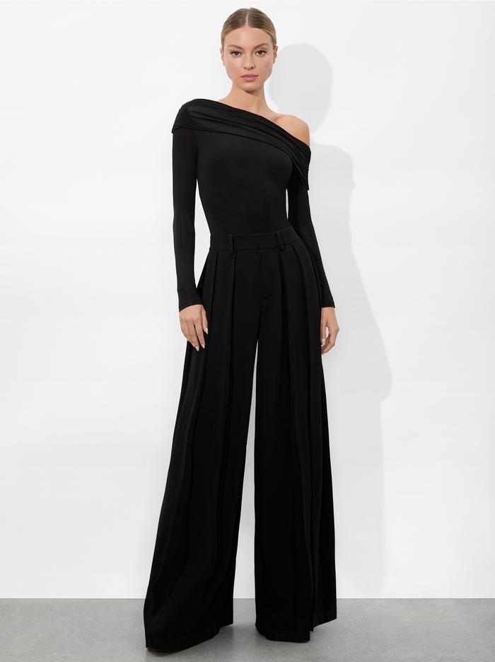 MOLLIE CONVERTIBLE BODYSUIT - BLACK image 1 - Alice And Olivia