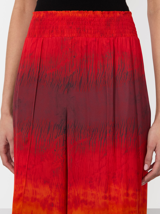 CRYSTAL TIE DYE-LARISSA OPEN PLEAT PANT