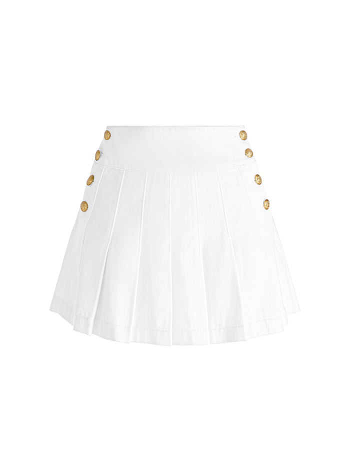 LANNA MINI SKIRT - OFF WHITE image 5 - Alice And Olivia