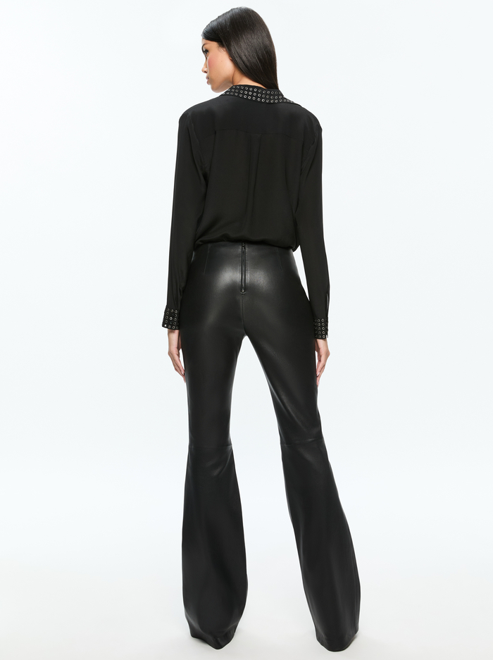 WILLA GROMMET TOP - BLACK image 2 - Alice And Olivia