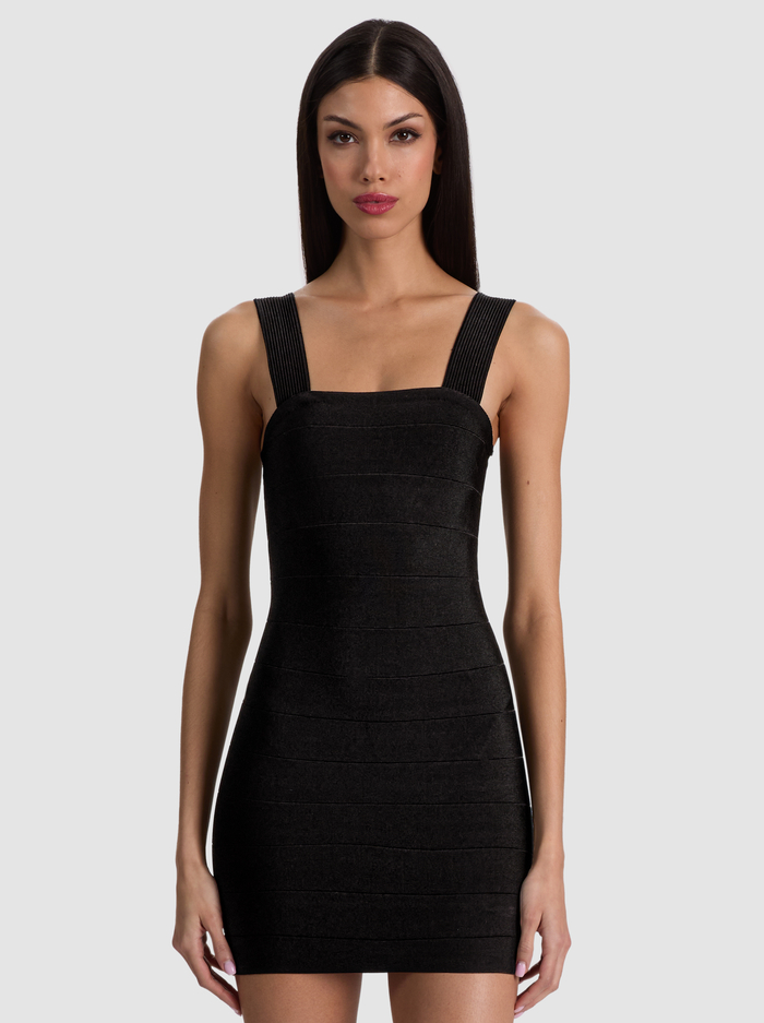 JODIE BANDAGE MINI DRESS - BLACK image 3 - ALICE + OLIVIA