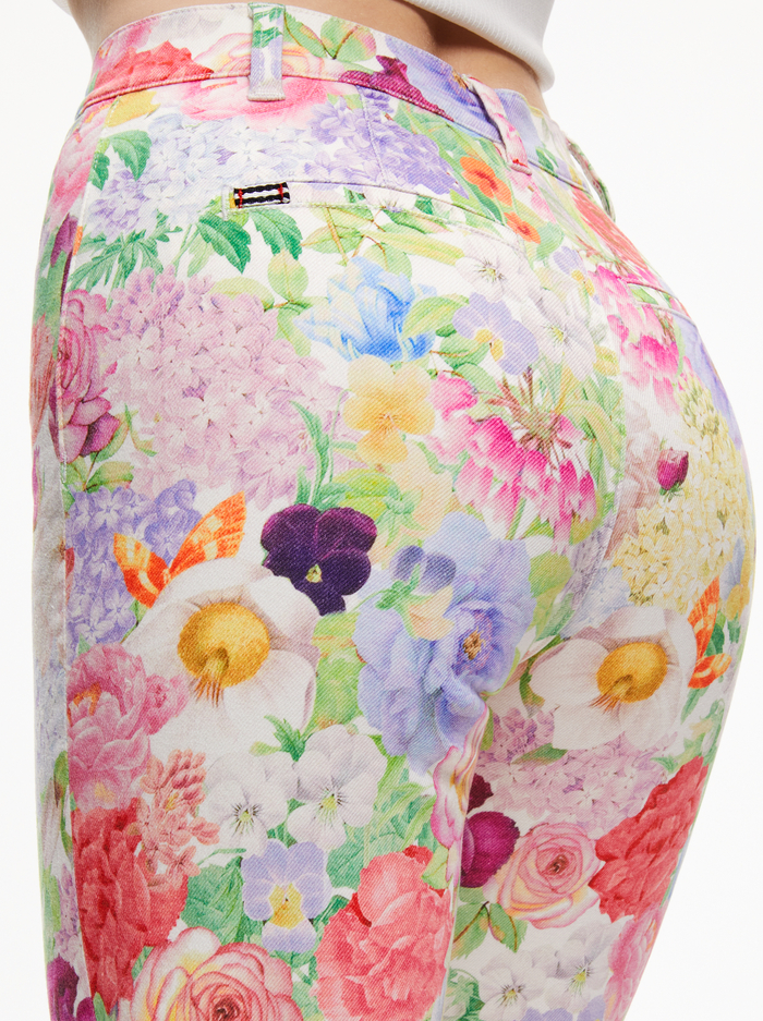 GORGEOUS COIN POCKET CROPPED JEAN - DAWN FLORAL image 3 - Alice And Olivia