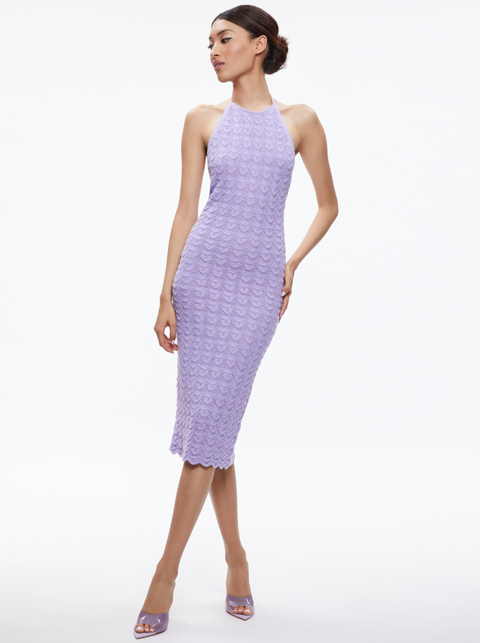 JONE CROCHET HALTER DRESS - SOLSTICE image 2 - Alice And Olivia