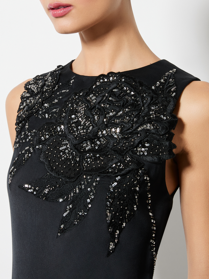 CLYDE MINI DRESS - LE PARISIEN BLACK/GUNMETAL image 1 - Alice And Olivia