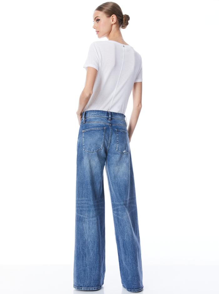 CINDY CROPPED TEE - WHITE image 1 - ALICE + OLIVIA