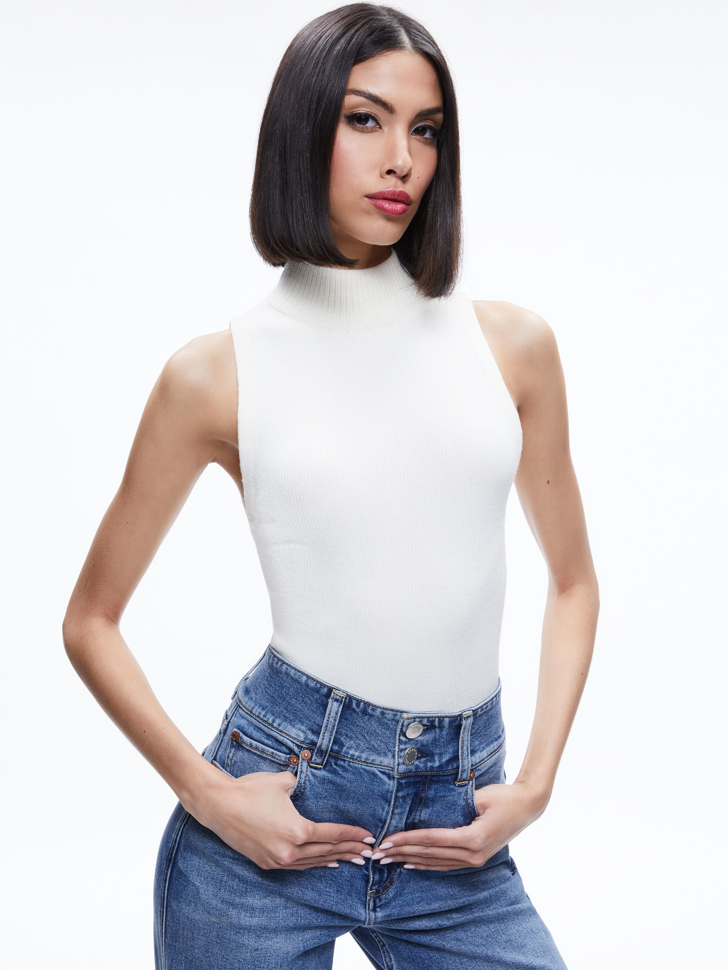 Turtleneck sweater tank top cheap