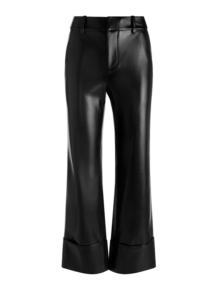 ALEXANDER VEGAN ANKLE PANT - BLACK image 5 - ALICE + OLIVIA