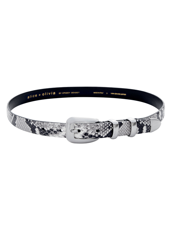 BLACK/WHITE-HAYDEN BUCKLE BELT