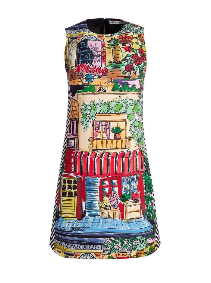 COLEY MINI DRESS - VACATION DREAMS image 5 - Alice And Olivia