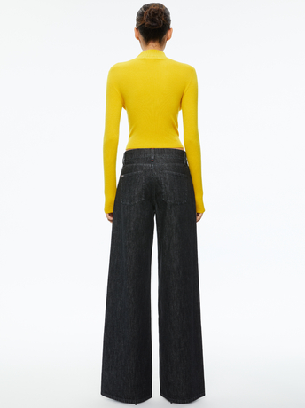 TUSCANY-SENAIDA CROPPED MOCK NECK PULLOVER