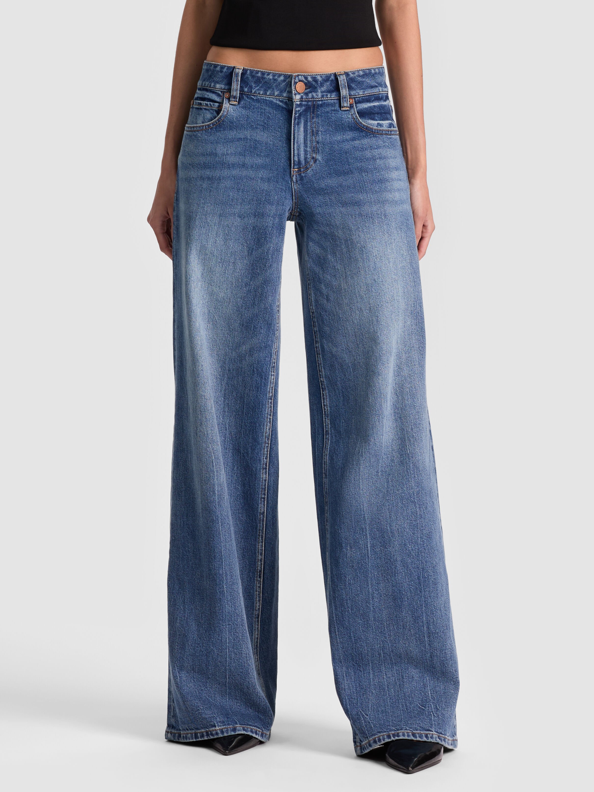 Amazing Jean In Brooklyn Blue | Alice + Olivia