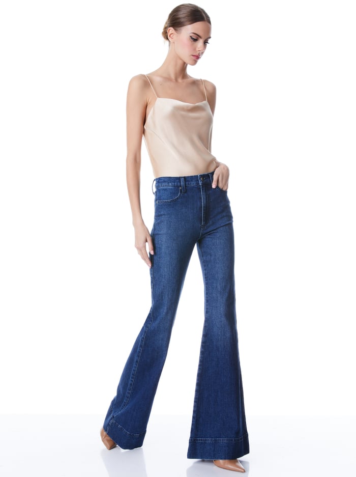 HARMON SLIP TANK - ALMOND image 4 - Alice And Olivia