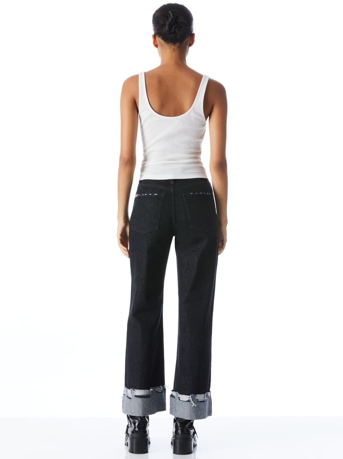 JEMI RIBBED TANK - OFF WHITE image 1 - Alice And Olivia