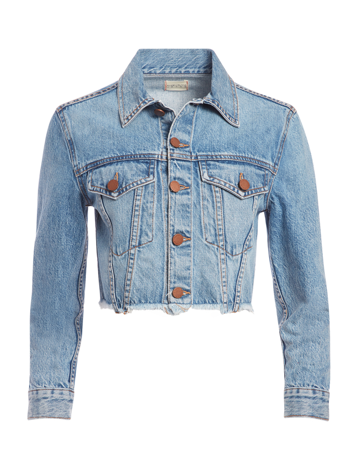 KENDALL CROPPED BOXY JACKET - GOLDEN CHILD image 2 - Alice And Olivia
