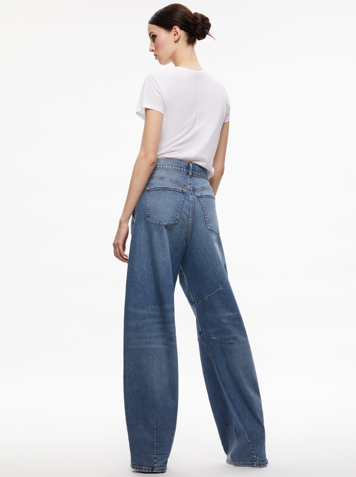 PARKER LOW RISE BALLOON LEG JEAN - AVERY BLUE image 1 - Alice And Olivia