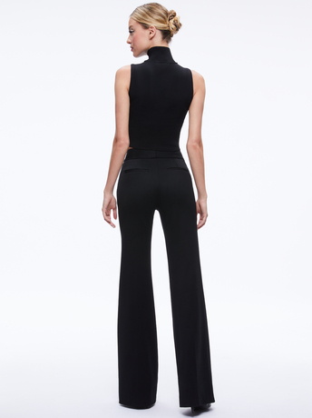 BLACK-DEANNA HIGH WAISTED BOOTCUT PANT