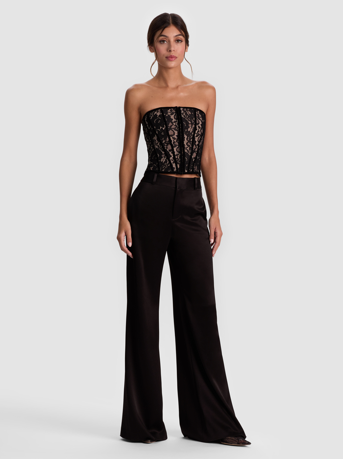 COSETTE LACE CORSET - BLACK/ALMOND image 1 - Alice And Olivia