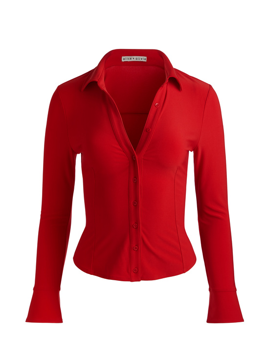 CHILI PEPPER-FREYA BUTTON DOWN TOP