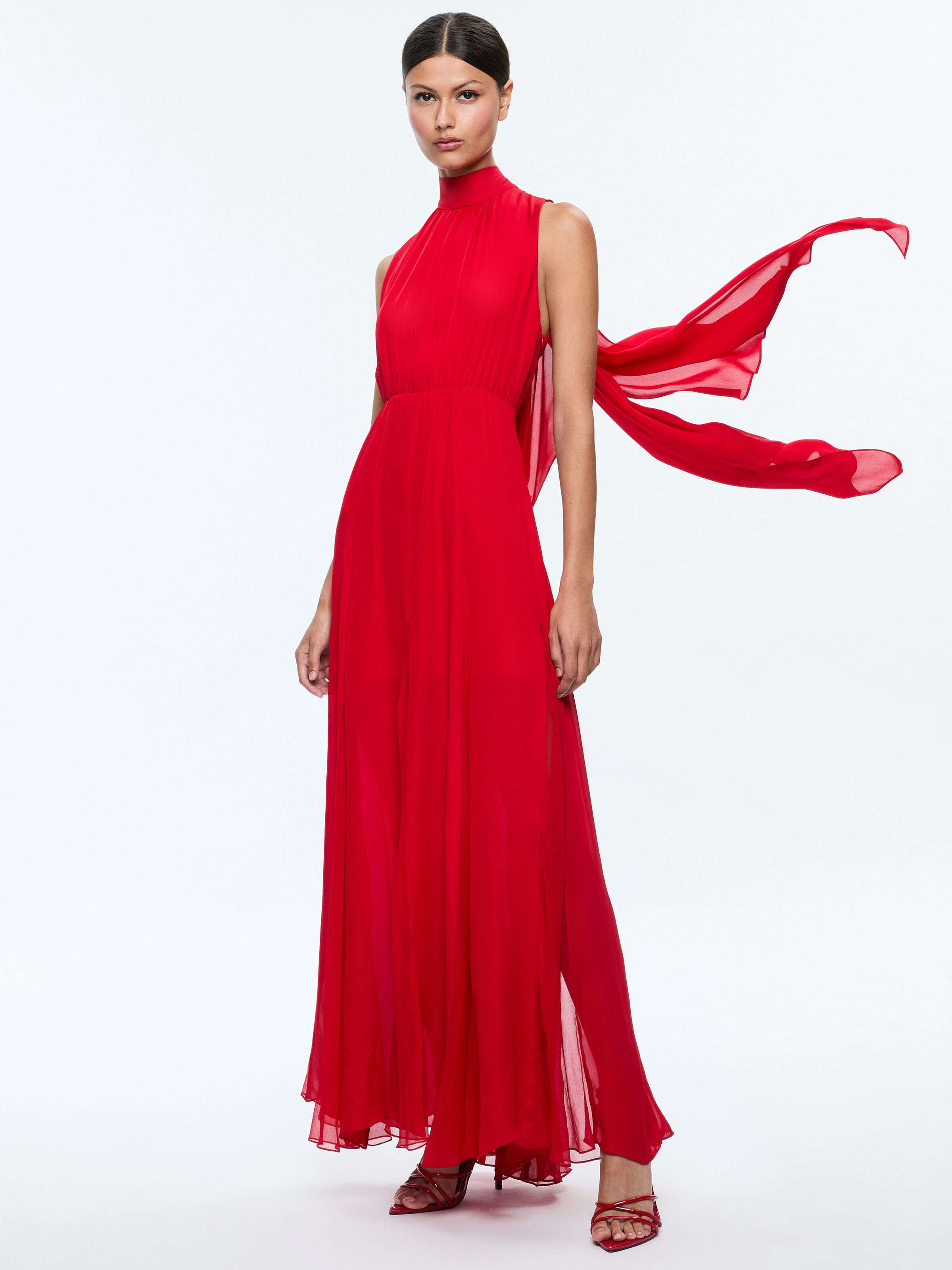 Alice and olivia cowl neck dress cheap