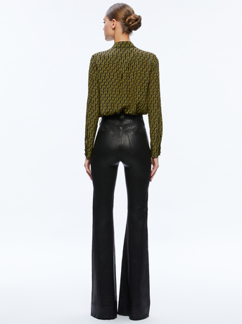 KING PLEASURE-A+O X BASQUIAT WILLA PLACKET TOP