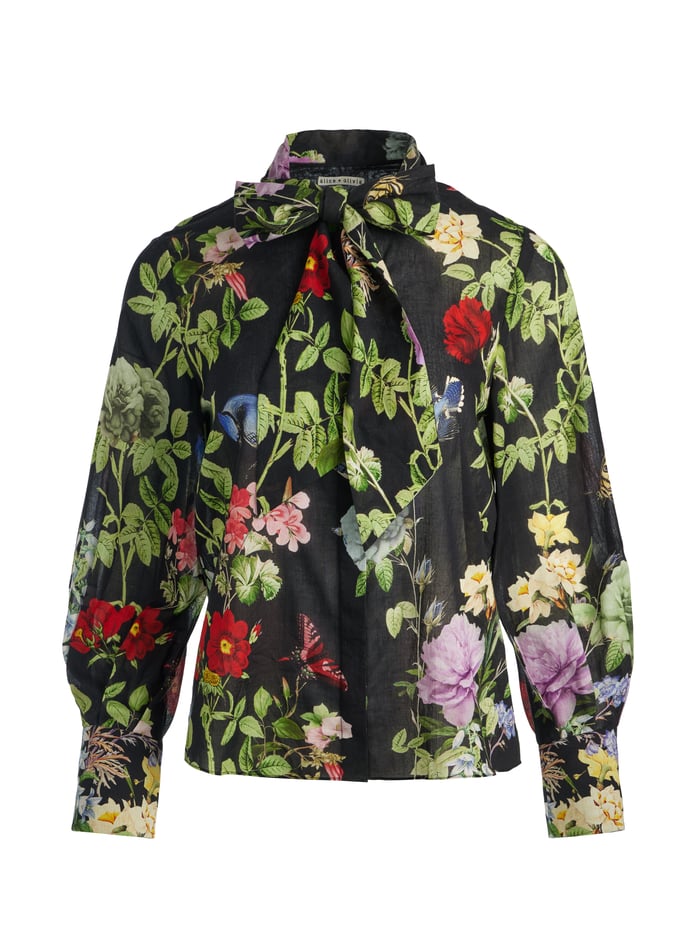 LLOYD SLIT SLEEVE BLOUSE - VENUS FLORAL image 5 - Alice And Olivia