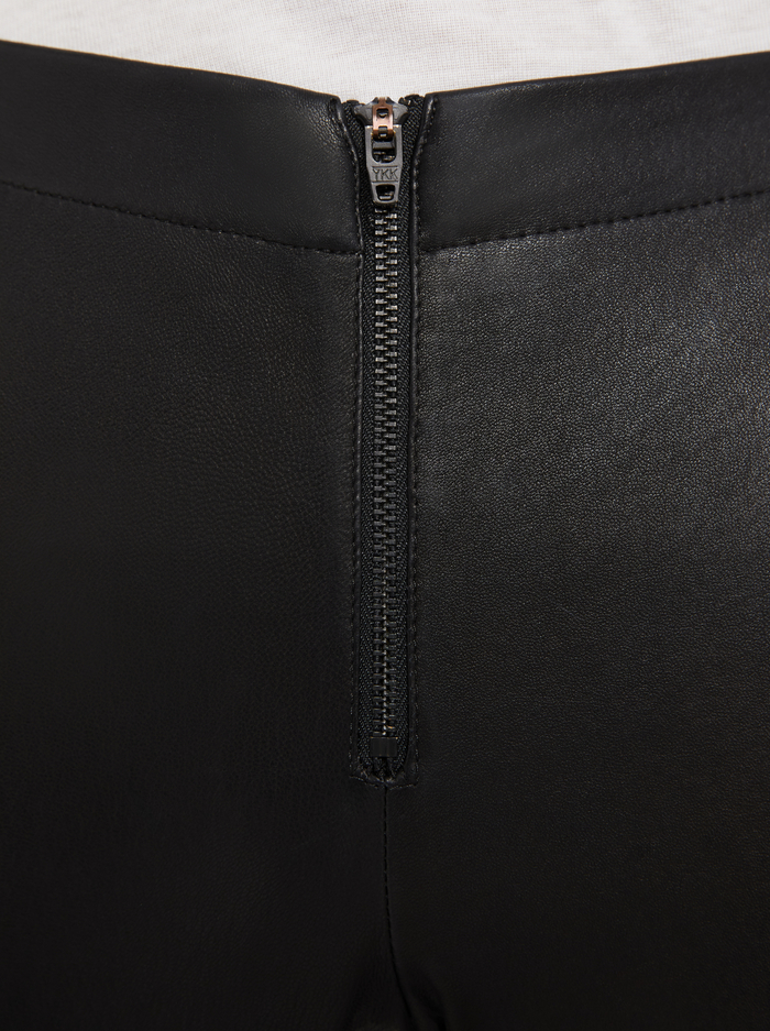 FRONT ZIP LEATHER LEGGING - BLACK image 3 - Alice And Olivia