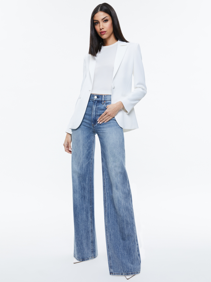 BLAKE FITTED BLAZER - OFF WHITE image 1 - Alice And Olivia