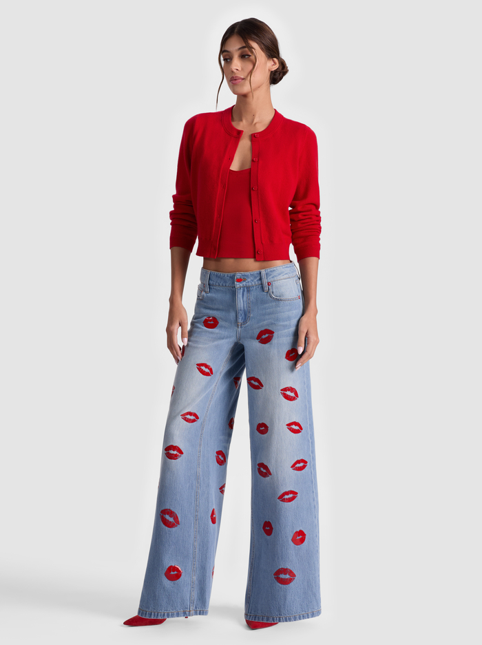 AMAZING JEAN - DENVER BRIGHT BLUE image 4 - ALICE + OLIVIA