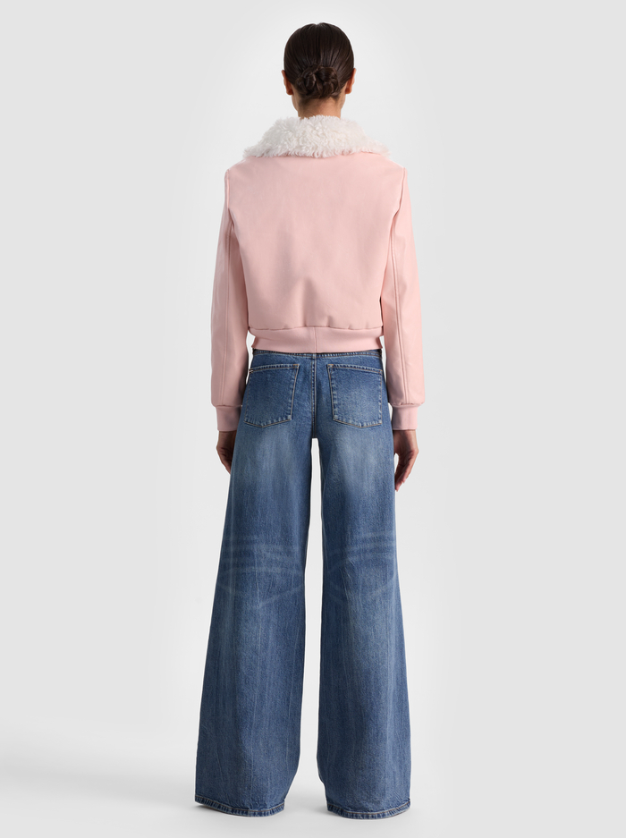 WILLARD VEGAN BOMBER - ENGLISH ROSE image 2 - ALICE + OLIVIA