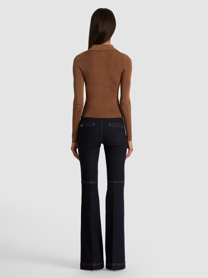 NEALIE CARDIGAN - CAMEL image 2 - ALICE + OLIVIA