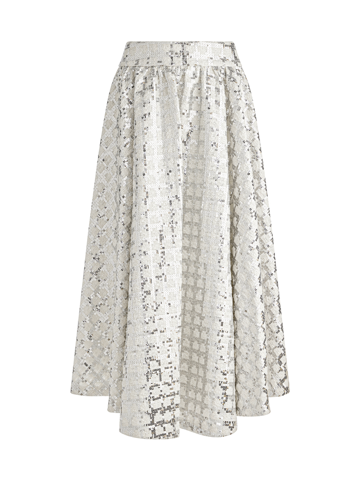 NILDA VOLUMINOUS SKIRT - OFF WHITE image 5 - Alice And Olivia