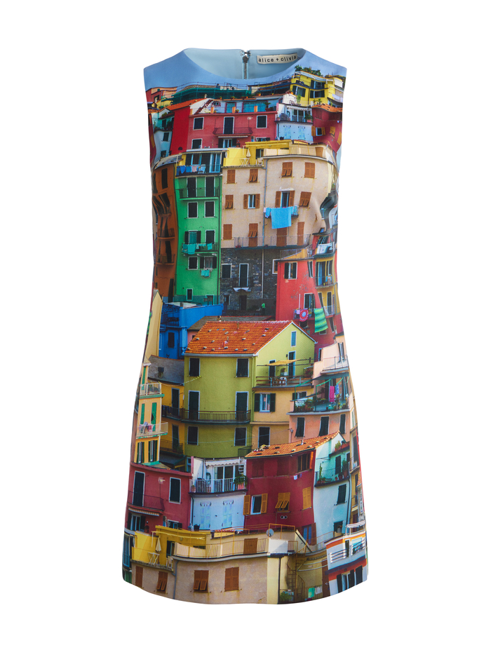CLYDE MINI DRESS - ITALIAN LANDSCAPE image 5 - Alice And Olivia