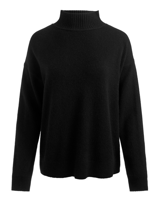 BLACK-MELIE CASHMERE PULLOVER