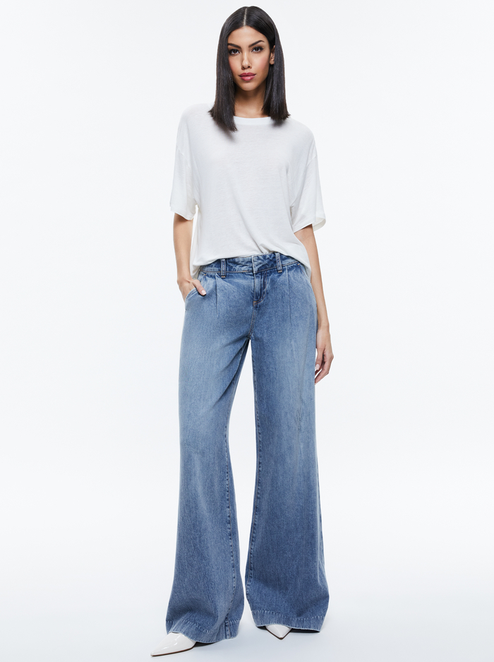 EVAN OVERSIZED TEE - OFF WHITE image 1 - Alice And Olivia