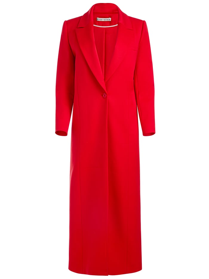 COLLEY LONG BLAZER - BRIGHT RUBY image 5 - Alice And Olivia