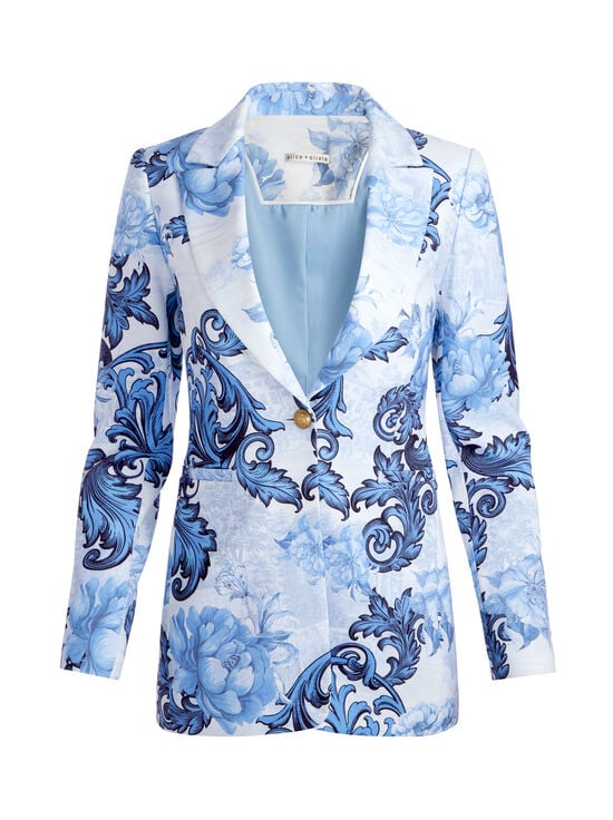 SCROLL SYMPHONY-BREANN FITTED BLAZER