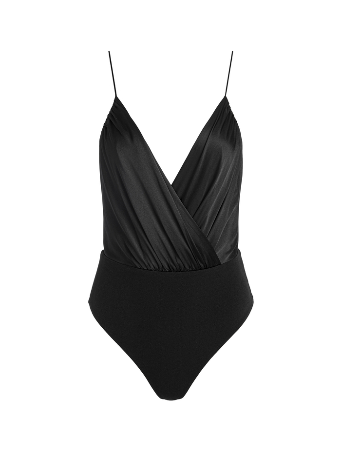 CALLIE TANK BODYSUIT - BLACK image 5 - Alice And Olivia