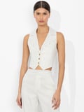 DONNA VEST - OFF WHITE/BLACK