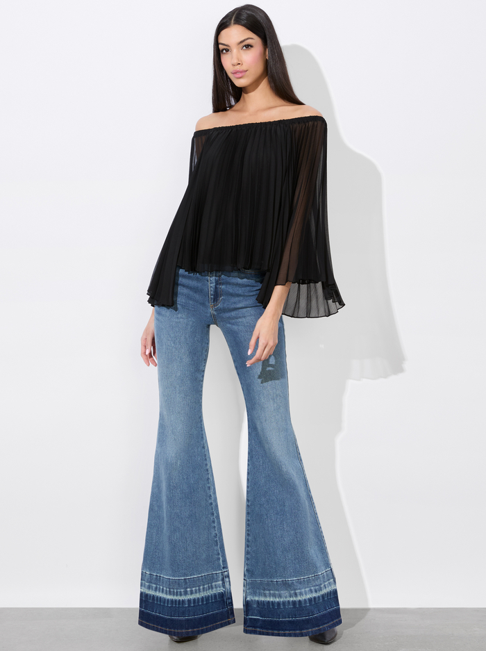 AUNDREA OFF THE SHOULDER BLOUSE - BLACK image 4 - Alice And Olivia