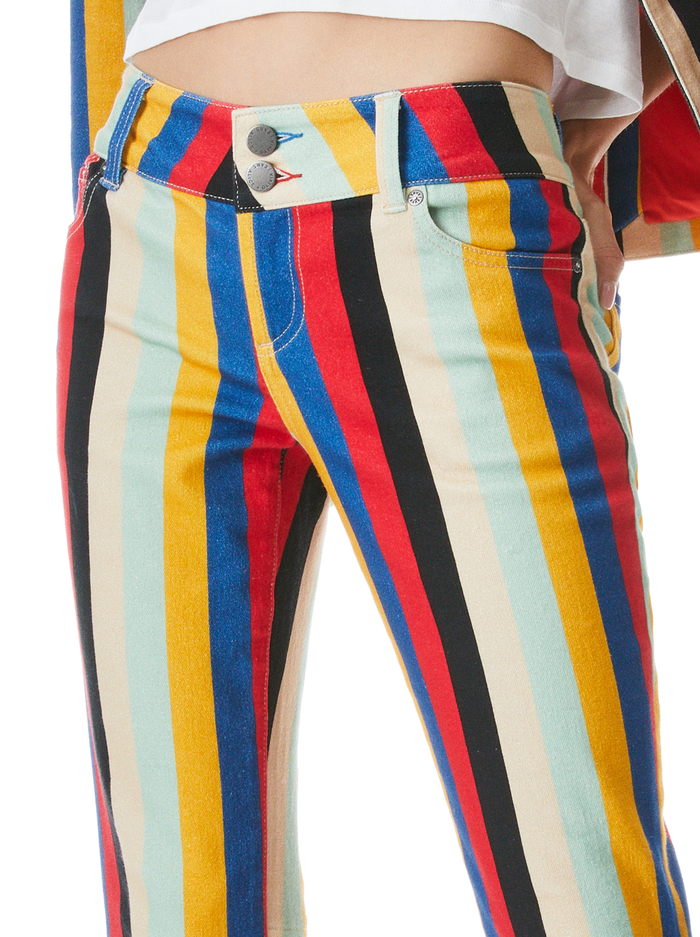 LOW RISE STACEY BELL - BOHEME STRIPE image 2 - Alice And Olivia