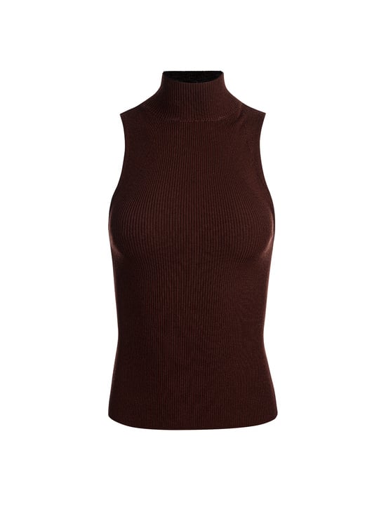 DARK CHOCOLATE-DARCEY KNIT TANK