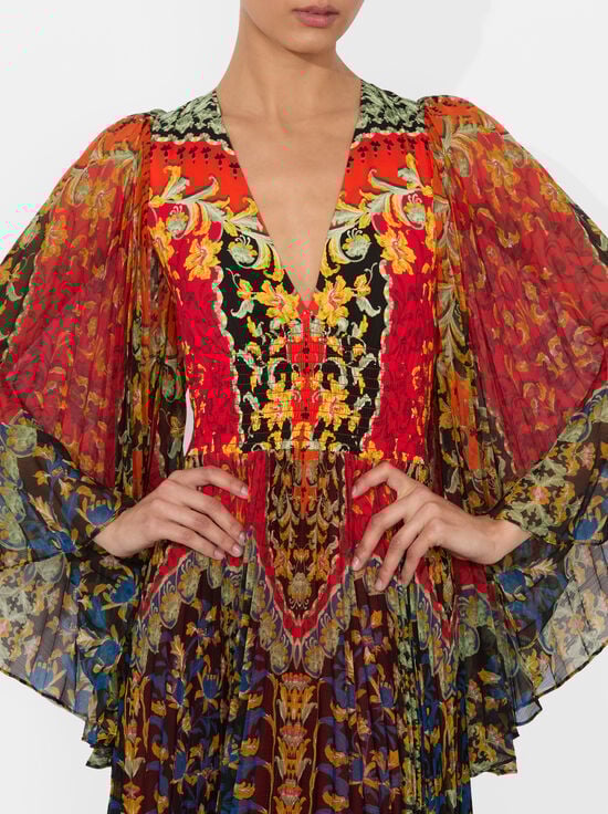 LOVE NOTE-BENNET PLEATED MAXI DRESS